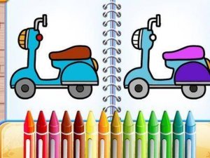 Colorful Wheels: Family Drawing Fun