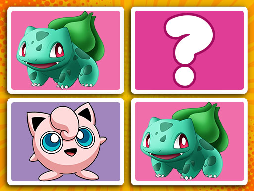 PokeWorld Find Pairs Memory Game - Puzzle Game