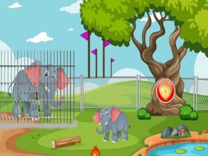 Rescue The Elephant Calf 2 - Point and Click Puzzle Game