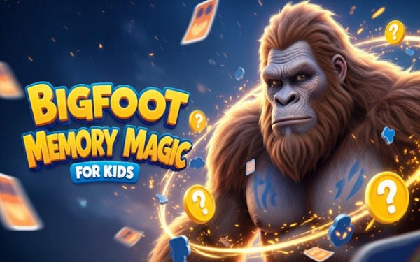 Bigfoot Memory Puzzle for Kids
