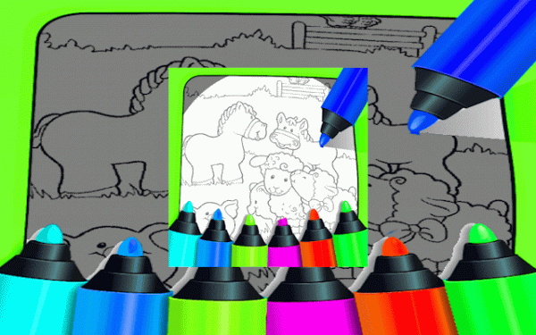 Farm Animals Coloring Book