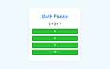 Math Puzzle Game for Kids Online
