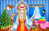 Snegurochka Russian Ice Princess Dress Up & Decoration Online Game