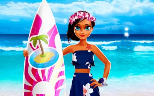 Tina Surfer Girl Dress Up